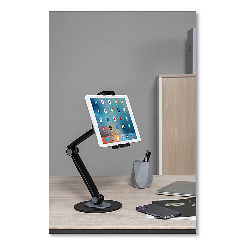 Kantek Tablet and Phone Stand, Desktop Stand, Black (TS820)