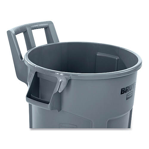 Rubbermaid Commercial Vented Wheeled BRUTE Container, 32 gal, Plastic, Gray (2179403)