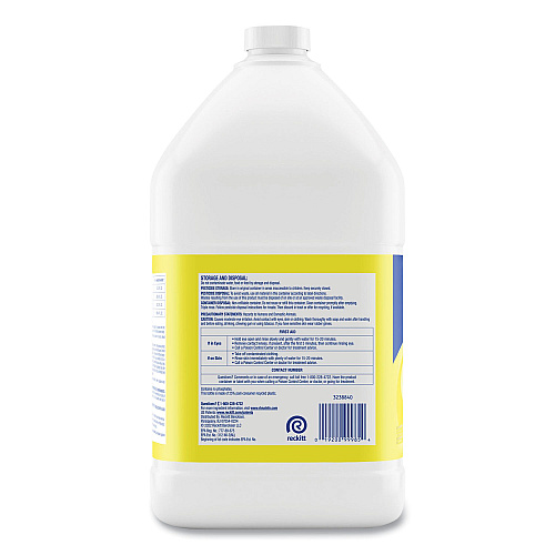 Lysol Disinfectant Deodorizing Cleaner Concentrate, Lemon Scent, 128 oz Bottle, 4/Carton (99985CT)