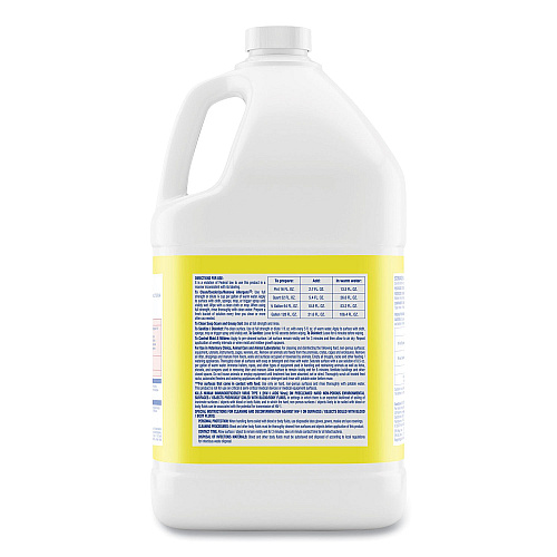 Lysol Disinfectant Deodorizing Cleaner Concentrate, Lemon Scent, 128 oz Bottle, 4/Carton (99985CT)
