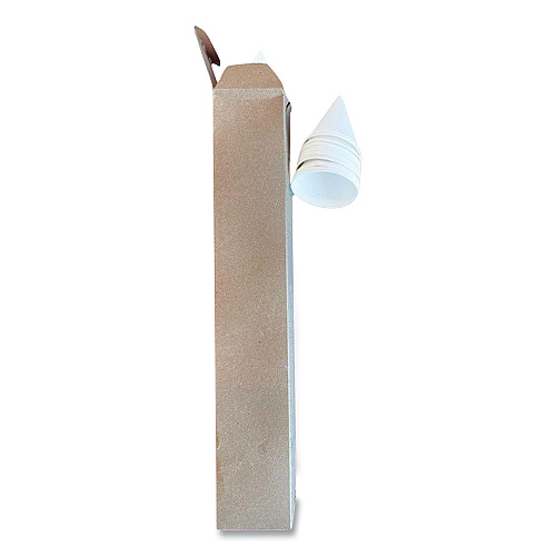 Coffee Pro Paper Cone Cups, 3.2 oz, White, 200/Pack (CPSLCONESTD)
