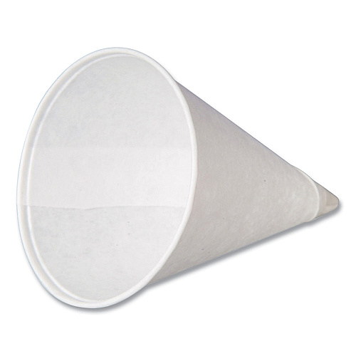 Coffee Pro Paper Cone Cups, 4 oz, White, 5,000/Carton (CPCONE4)