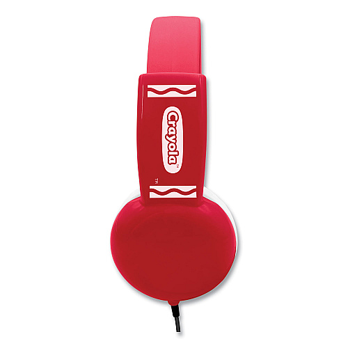 Crayola Cheer Wired Headphones, Red/White (CHPM510R)