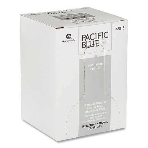 Georgia Pacific Professional Liquid General Purpose Soap Refill, 800 mL, 12/Carton (48113)