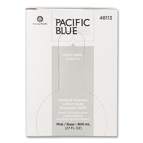 Georgia Pacific Professional Liquid General Purpose Soap Refill, 800 mL, 12/Carton (48113)