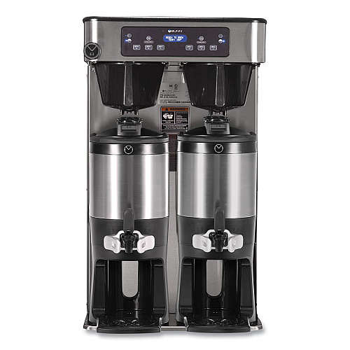 BUNN ICB Infusion Series Twin Tall Coffee Brewer, 51 Cups, Silver/Black (532000101)