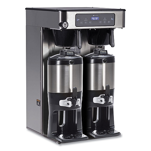BUNN ICB Infusion Series Twin Tall Coffee Brewer, 51 Cups, Silver/Black (532000101)
