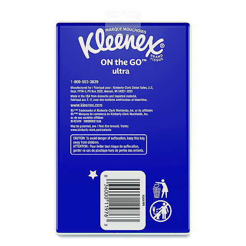 Kleenex On-The-Go Ultra Facial Tissues - Pocket Pack - Thumbnail 3