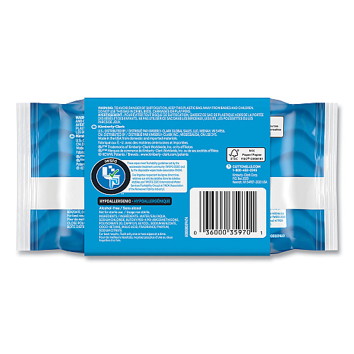Cottonelle Fresh Care Flushable Cleansing Cloths, 1-Ply, 3.73 x 5.5, White, 84/Pack (35970)