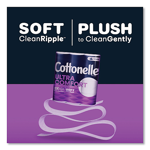 Cottonelle&reg; Ultra Comfort Toilet Paper Mega Rolls, 2-Ply, 284 Sheets, 36 Rolls (55707)