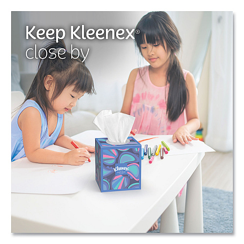Kleenex&reg; Anti-Viral Facial Tissue, 3-Ply, White, 55 Sheet Box, 27 Boxes (54505CT)