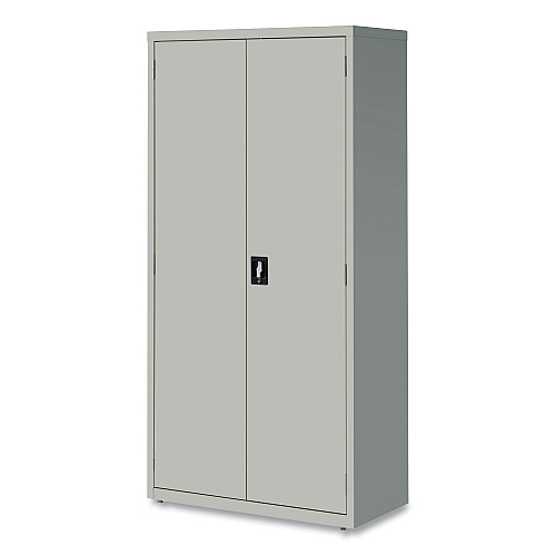 Alera Economy Assembled Storage Cabinets, 5 Shelves, 36" x 18" x 72", Light Gray (ALEHCM7218LG)