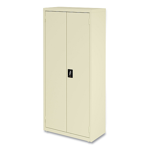 Alera Economy Assembled Storage Cabinets, 3 Shelves, 30" x 15" x 66", Putty (ALEHCM6615PY)