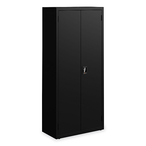 Alera Economy Assembled Storage Cabinets, 3 Shelves, 30" x 15" x 66", Black (ALEHCM6615BK)
