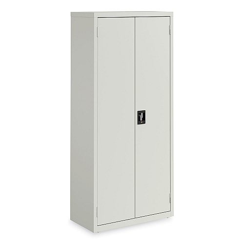 Alera Economy Assembled Storage Cabinets, 3 Shelves, 30" x 15" x 66", Light Gray (ALEHCM6615LG)