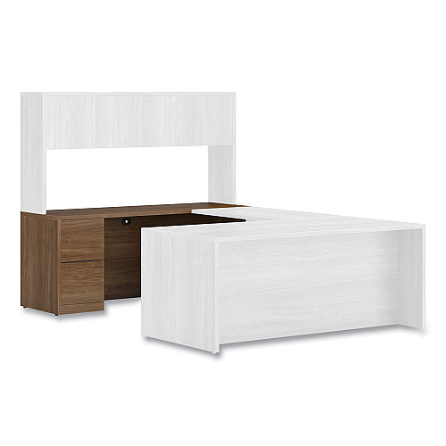 HON 10500 Series Full-Height Left Pedestal Credenza, 72" x 24" x 29.5", Pinnacle (105904LPINC)