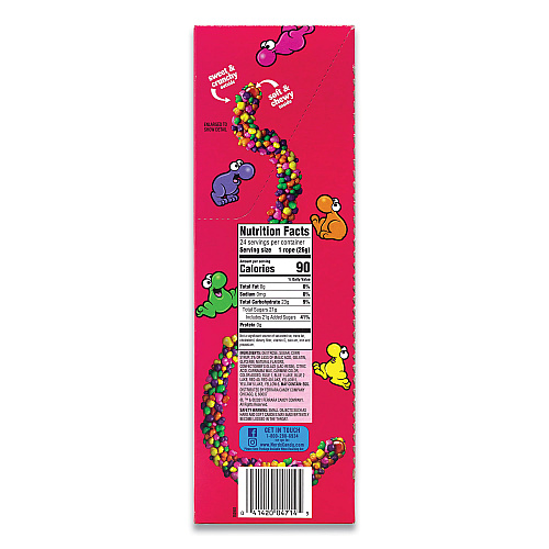 Nestle Nerds Rope Candy, Fruity, 0.92 oz Individually Wrapped, 24/Carton (22002136)