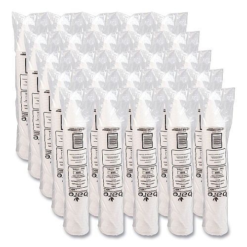 SOLO Bare Eco-Forward Treated Paper Cone Cups, ProPlanet Seal, 6 oz, White, 200/Sleeve, 25 Sleeves/Carton (6RBU)