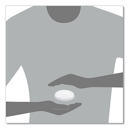Dart Plastic Cold Cup Lids, Fits 8 oz to 9 oz Cups, Translucent, 100 Pack, 10 Packs/Carton (8SL)