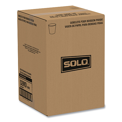 SOLO Paper Water Cups, ProPlanet Seal, Cold, 5 oz, Meridian Design, Multicolored, 100/Sleeve, 25 Sleeves/Carton (52MD)