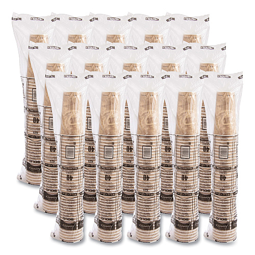SOLO Single Sided Poly Paper Hot Cups, 20 oz, Mistique Design, 40/Bag, 15 Bags/Carton (420MS)