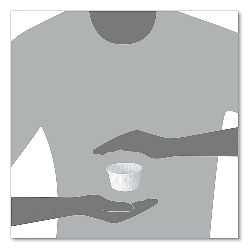 SOLO Paper Portion Cups, ProPlanet Seal, 5.5 oz, White, 250/Bag, 20 Bags/Carton (550)