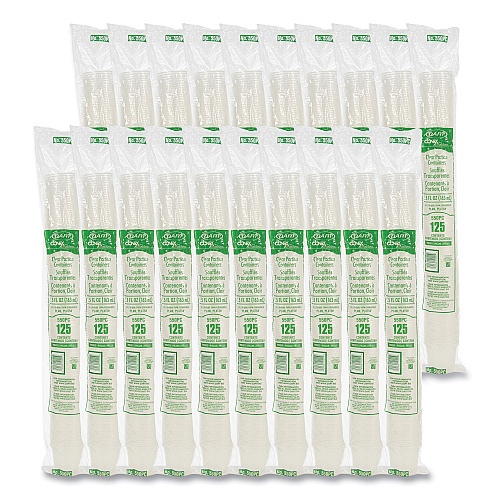 Dart Conex Complements Portion/Medicine Cups, 5.5 oz, Translucent, 125/Bag, 20 Bags/Carton (550PC)