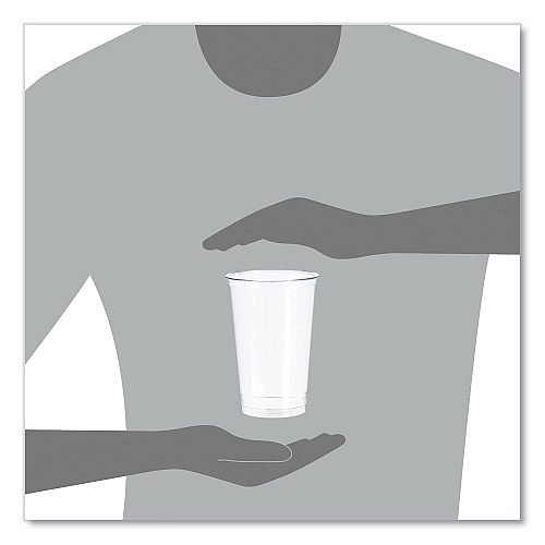 Dart Ultra Clear PETE Cold Cups, 20 oz, Clear, 50/Sleeve, 20 Sleeves/Carton (TN20)