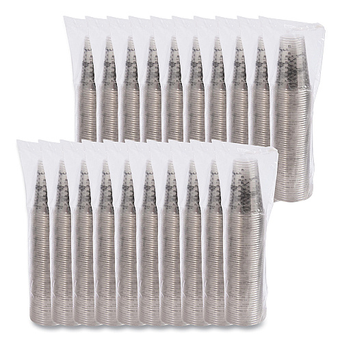 Dart PET Graduated Medical and Dental Cups, 10 oz, Clear, Graduated, 50/Bag, 20 Bags/Carton (TP10DGM)