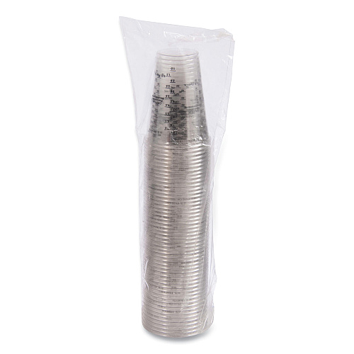 Dart PET Graduated Medical and Dental Cups, 10 oz, Clear, Graduated, 50/Bag, 20 Bags/Carton (TP10DGM)