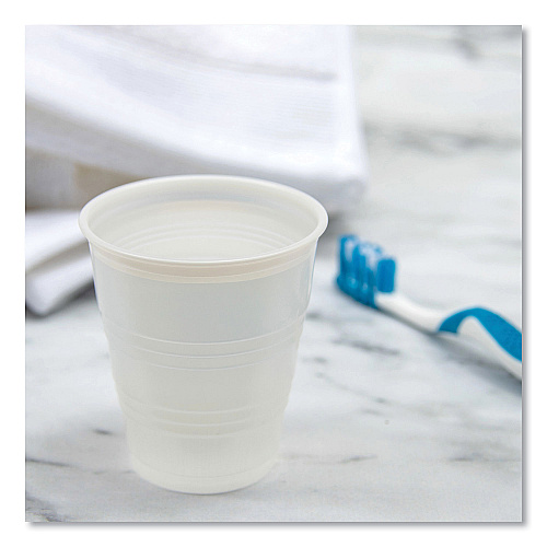 Dart High-Impact Polystyrene Cold Cups, 5 oz, Translucent, 100/Pack (Y5PK)