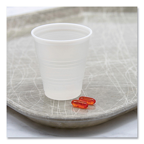 Dart High-Impact Polystyrene Cold Cups, 5 oz, Translucent, 100/Pack (Y5PK)