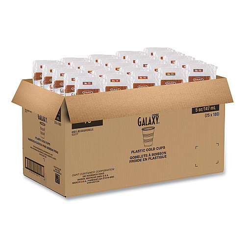 Dart High-Impact Polystyrene Cold Cups, 5 oz, Translucent, 100/Pack (Y5PK)