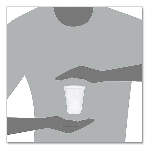 Dart High-Impact Polystyrene Cold Cups, 9 oz, Translucent, 100 Cups/Sleeve, 25 Sleeves/Carton (Y9CT)