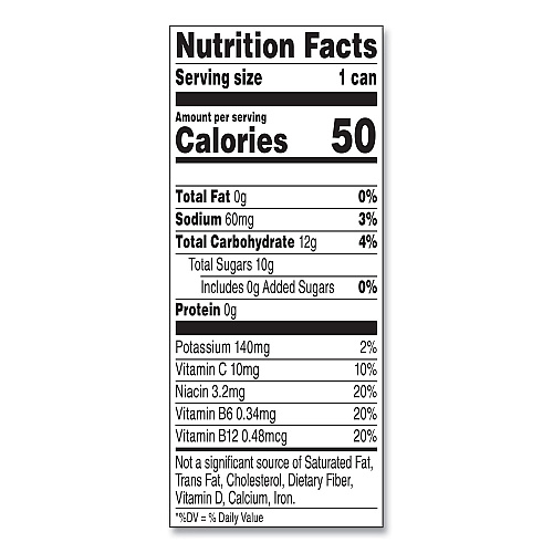 Campbells +ENERGY, Pomegranate Blueberry, 8 oz Can, 24/Carton (35100014)