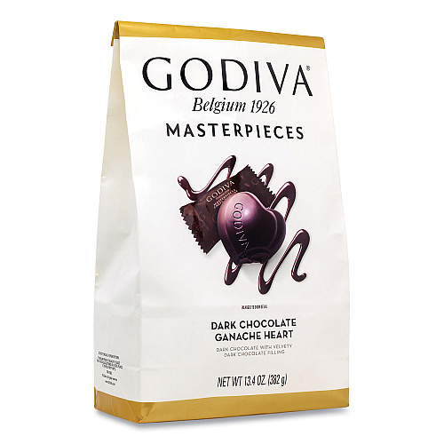National Brand Lindt Lindor, Godiva, Ghiradelli Premium Chocolate Variety, 44.37 oz Bag, 3/Carton (60000730)