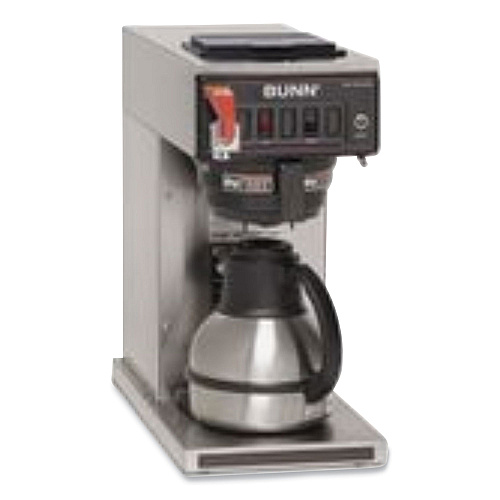 BUNN CWTF-DV-TC Dual Volt Thermal Carafe System, 12 Cups, Silver/Black (230010069)