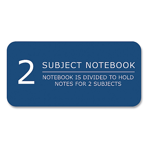 Roaring Spring Subject Wirebound Notebook, 2-Subject, Medium/College Rule, Assorted Cover, (100) 11 x 9 Sheets, 24/Carton (11085CS)