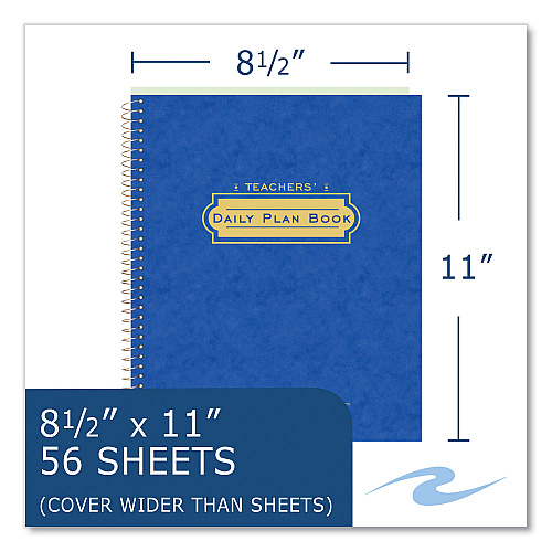 Roaring Spring Wirebound Teachers Plan Book, 11 x 8.5, Randomly Assorted Cover Colors, 24/Carton (12144CS)