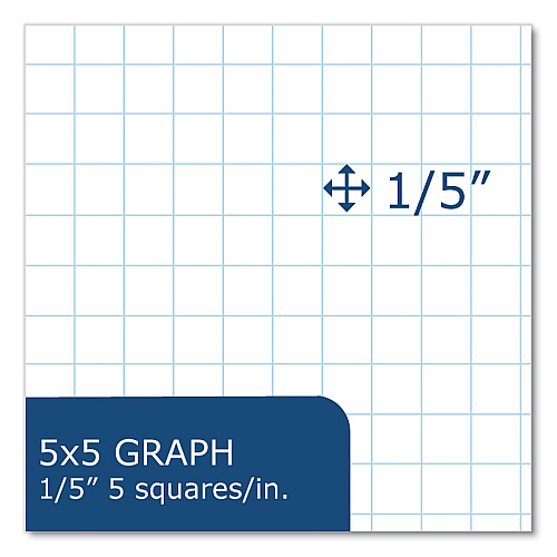 Roaring Spring Lab and Science Notebook, Quadrille Rule (5 sq in), Green Marble Cover, (60) 10.13 x 7.88 Sheets, 24/Carton (77108CS)