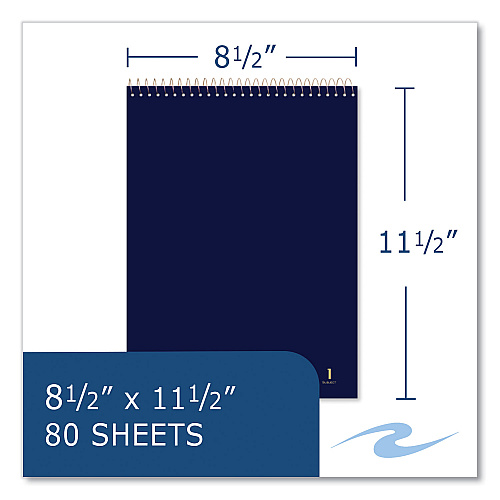 Roaring Spring Flipper Subject Wirebound Notebook, 1-Subject, Assorted Cover Colors, (80) 8.5 x 11.5 Sheets, 24/Carton (11186CS)