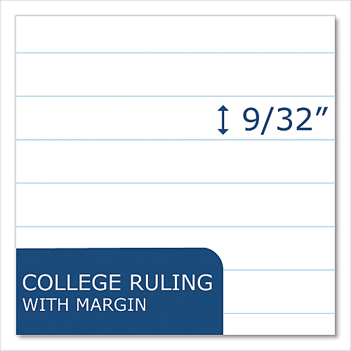 Roaring Spring Subject Wirebound Notebook, 2-Subject, Medium/College Rule, Assorted Cover, (100) 11 x 9 Sheets, 24/Carton (11085CS)