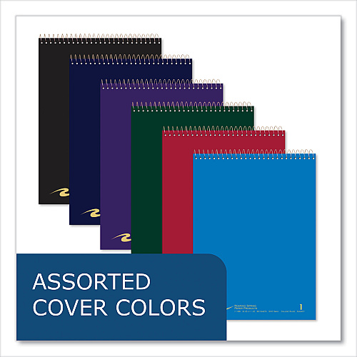 Roaring Spring Flipper Subject Wirebound Notebook, 1-Subject, Assorted Cover Colors, (80) 8.5 x 11.5 Sheets, 24/Carton (11186CS)