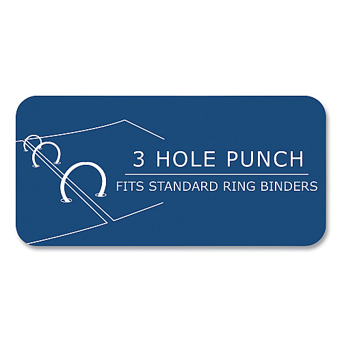 Roaring Spring Loose Leaf Paper, 8.5 x 11, 3-Hole Punched, College Rule, White, 500 Sheets/Pack, 5 Packs/Carton (83909CS)
