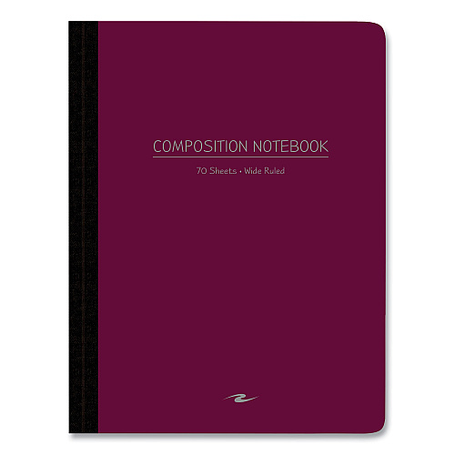Roaring Spring Poly Flex Composition Notebook, Wide/Legal Rule, Randomly Assorted Cover, (70) 9.75 x 7.5 Sheets, 24/Carton (77290CS)