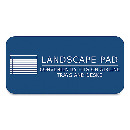 Roaring Spring WIDE Landscape Format Writing Pad, Medium/College Rule, 40 White 11 x 9.5 Sheets, 18/Carton (74510CS)
