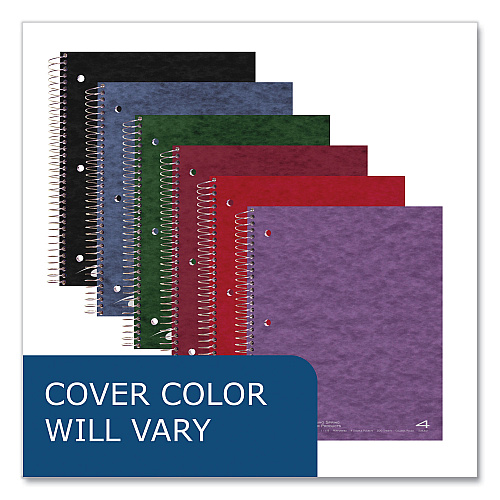Roaring Spring Subject Wirebound Notebook, 4-Subject, Medium/College Rule, Randomly Assorted Cover, (200) 11 x 9 Sheets, 12/Carton (11376CS)