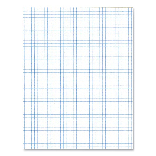 Roaring Spring Gummed Pad, 4 sq/in Quadrille Rule, 50 White 8.5 x 11 Sheets, 72/Carton (95160CS)