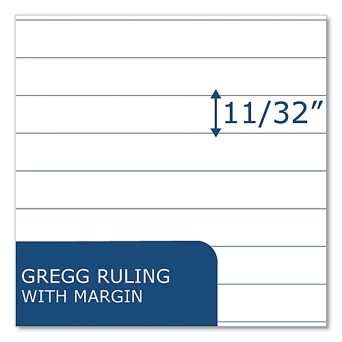 Roaring Spring Boardroom Series Steno Pad, Gregg Rule, Brown Cover, 80 White 6 x 9 Sheets, 72 Pads/Carton (12102CS)