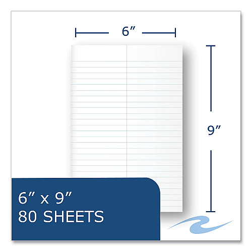Roaring Spring Boardroom Series Steno Pad, Gregg Rule, Brown Cover, 80 White 6 x 9 Sheets, 72 Pads/Carton (12102CS)